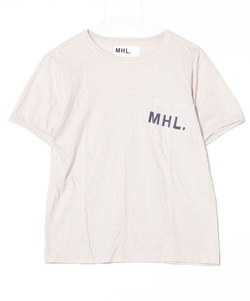 MHL.（エムエイチエル） 半袖Tシャツ S グレー レディース : ZOZOTOWN 