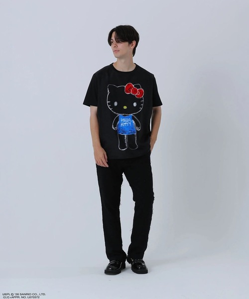 TRIPPY ART（トリッピーアート） tシャツ 半袖 KITTY -クレヨン