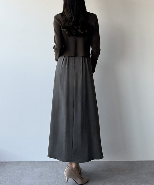 「mipiarl」 コンビワンピース X-LARGE アイボリー レディース_画像9