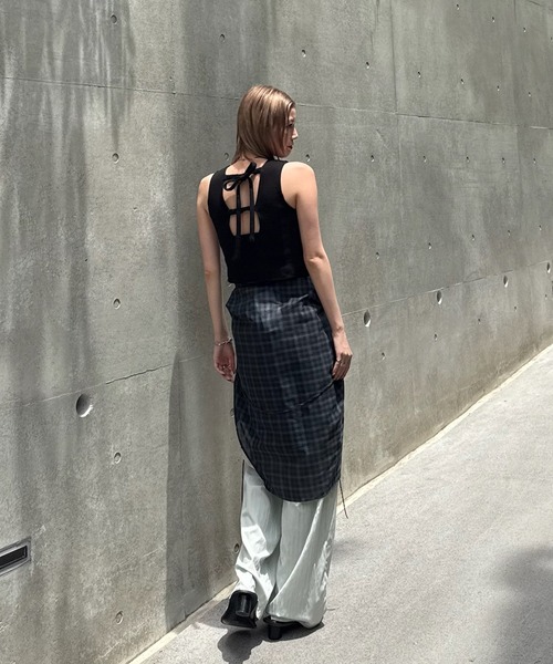 Ameri（アメリ） ワイドパンツ パンツ MEDI MULTI TUCK NARROW BELT