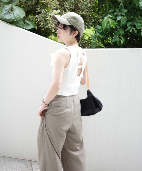 Ameri（アメリ） ワイドパンツ パンツ MEDI MULTI TUCK NARROW BELT