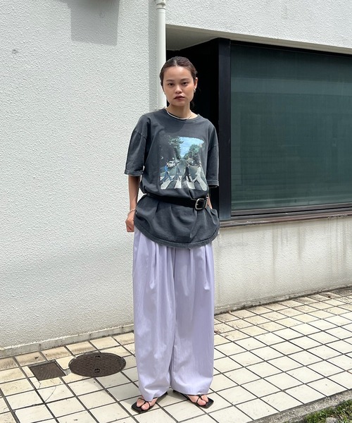 Ameri（アメリ） ワイドパンツ パンツ MEDI MULTI TUCK NARROW BELT