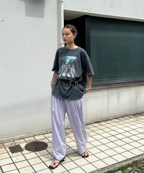 Ameri（アメリ） ワイドパンツ パンツ MEDI MULTI TUCK NARROW BELT