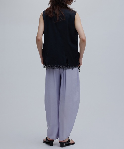 Ameri（アメリ） ワイドパンツ パンツ MEDI MULTI TUCK NARROW BELT