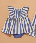 ベビー服 ロンパース 「おそろい」先染めストラ...の詳細画像1