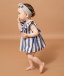 ベビー服 ロンパース 「おそろい」先染めストラ...の詳細画像4