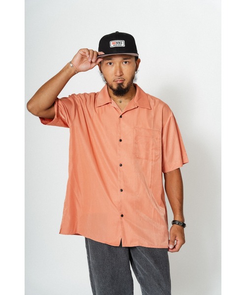 「BIG MIKE」 半袖シャツ X-LARGE オリーブ メンズ_画像4