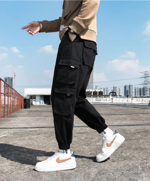 「SETUP7」 カーゴパンツ L カーキ メンズ_画像3