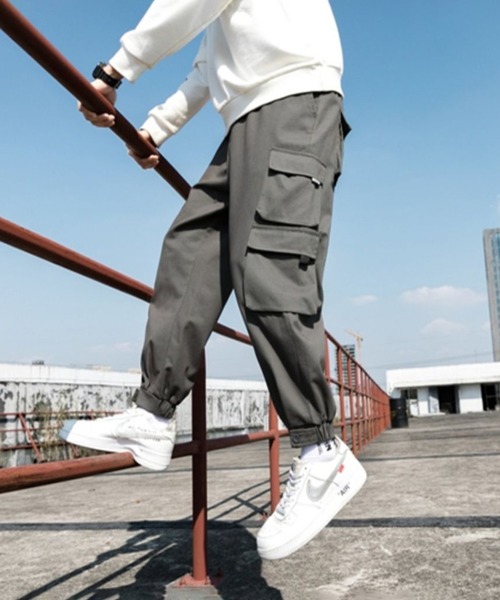 「SETUP7」 カーゴパンツ L カーキ メンズ_画像5