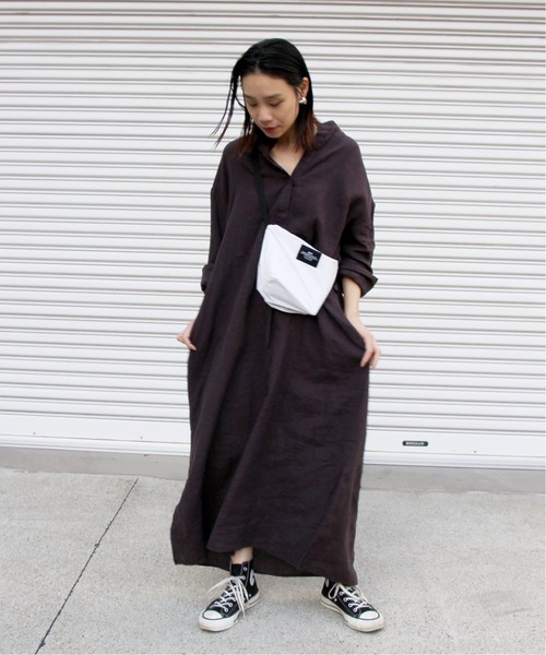「journal standard L'essage」 長袖ワンピース FREE ブラウン レディース_画像5