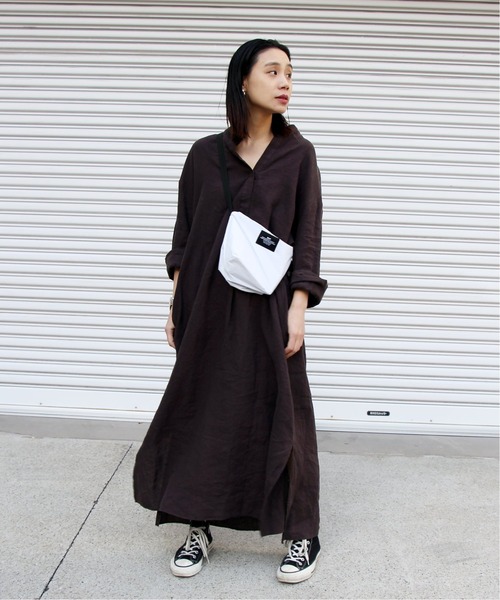「journal standard L'essage」 長袖ワンピース FREE ブラウン レディース_画像7