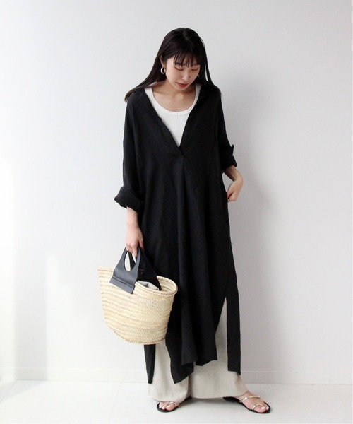 「journal standard L'essage」 長袖ワンピース FREE ブラウン レディース_画像9