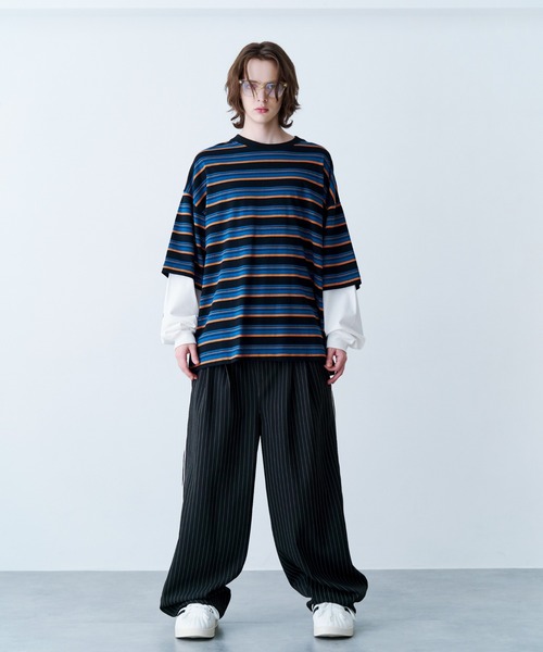 seesee border tシャツ SeeSew tシャツ 「UNISEX」LAYERED BORDER TEE 2.0/レイヤードボーダー