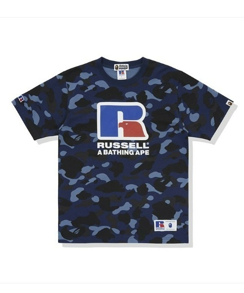 Russell Athletic tシャツ BAPE X RUSSELL COLOR CAMO TEE メンズ 