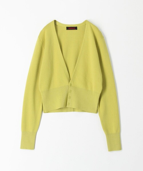 キャバン CABaN コットンカシミヤ Vネックショートカーディガン ニット CABaN コットンカシミヤ Vネックショートカーディガン