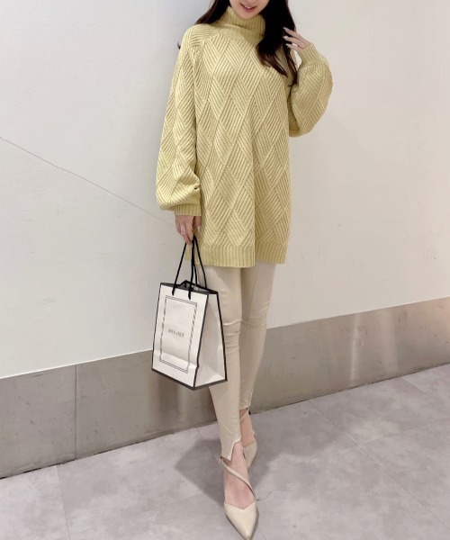 ニット オフタートルケーブルニットチュニック Zozotown Paypayモール店 通販 Paypayモール