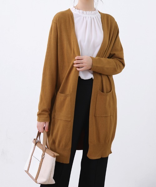 カーディガン ロングニットカーディガン レディース : ZOZOTOWN Yahoo