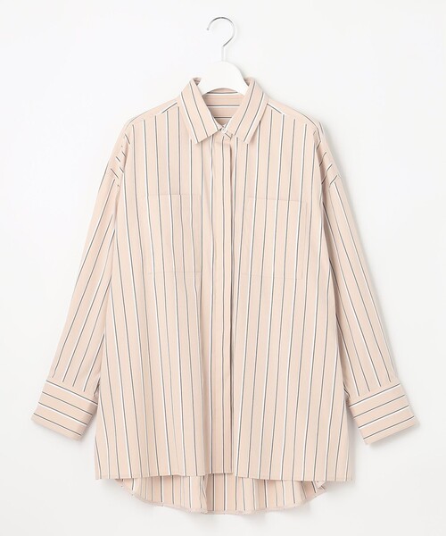 自由区 シャツ ブラウス 「洗える」SOMELOSシャーティング シャツ  
