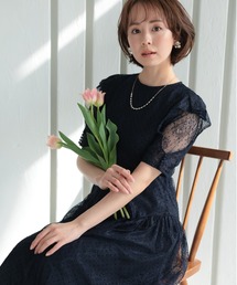 PREFERIR パーティードレス　(１回着用) PREFERIR パンツドレス シアースリーブ セットアップ 結婚式