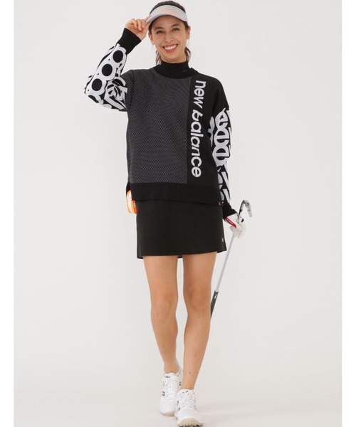 新品new balance golf ニットスカート ブラックM 春夏モデル New Balance Golf 【在庫限り】NEW BALANCE WOMENS 012-5180501