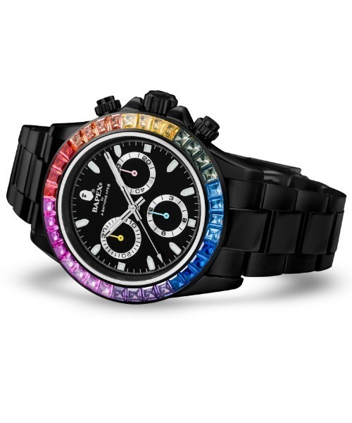 A BATHING APE 腕時計 TYPE 4 BAPEX CRYSTAL STONE M メンズ  