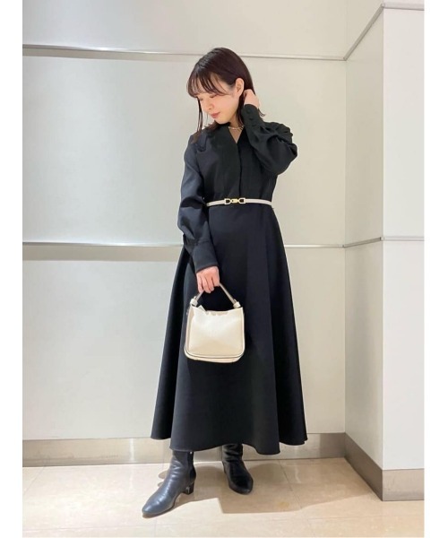 allureville ワンピース PEフランネルスラッシュネック