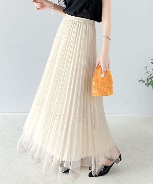 mily bilet スカート 「mily bilet」ふんわり大人フェミニン