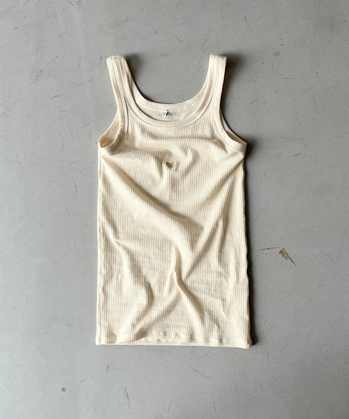 タンクトップ ノースリーブ BASERANGE HEART TANK レディース メンズ BASERANGE タンクトップ ノースリーブ HEART TANK レディース