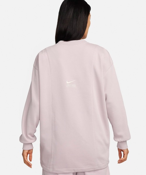 M ナイキ レディース スウェット トレーナー 薄手 ロゴ スウッシュ レディース注目】Nike Swoosh Oversize Crew Sweat Shirt (Nike