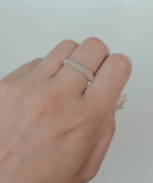 ebine 指輪 リング Chubby Many Pearl Ring レディース