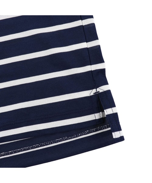 ZOY tシャツ MENS 先染めボーダー 半袖モックネック メンズ