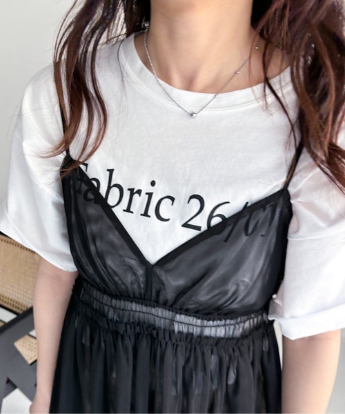 EPIMI E'PIMMY tシャツ ロゴプリントショート丈ビッグTシャツ