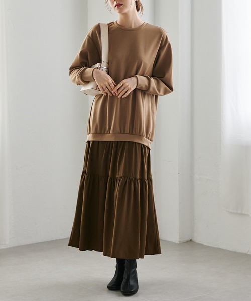 RANAN（ラナン） ワンピース ティアードドッキングワンピース