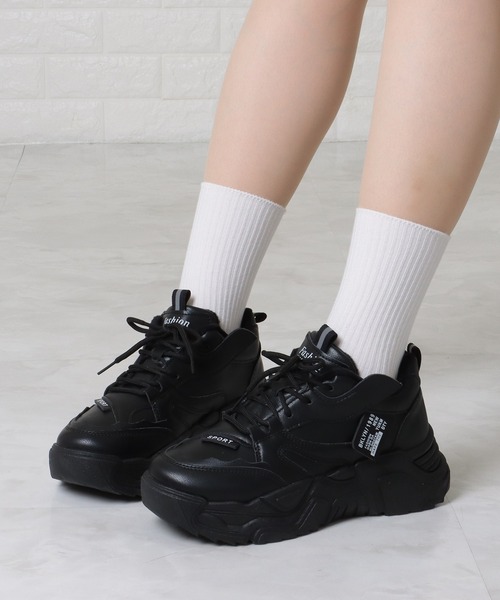 adidas 厚底 ダッドスニーカー Lace Ladies スニーカー 凹凸 ソール タグ付き 厚底 インナー