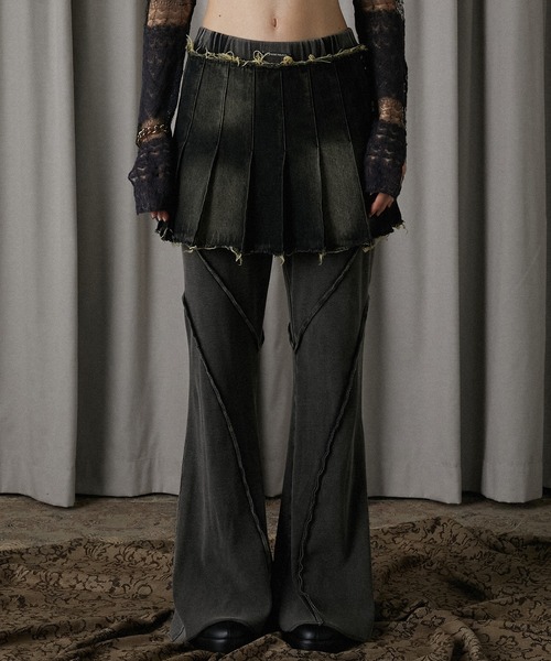 パンツ melt the lady layered skirt pants melt the lady layered skirt pants
