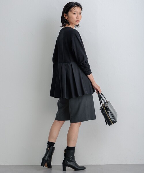 新品⭐︎ 23区L⭐︎ 【CLASSY.掲載/洗える】TWマットクロス ハーフパンツ 23区｜【CLASSY.10月号掲載/洗える】TWマットクロス ハーフ