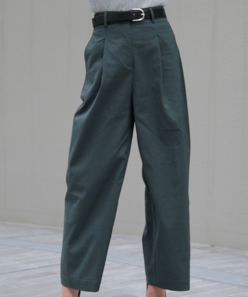 パンツ ダブルクロスタックパンツ レディース : ZOZOTOWN Yahoo