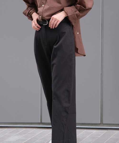 パンツ ダブルクロスタックパンツ レディース : ZOZOTOWN Yahoo