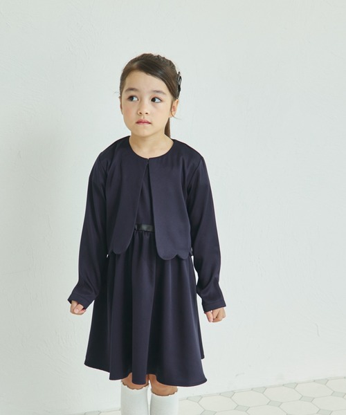 pairmanon ワンピース オケージョン スカラップ ボレロ付き