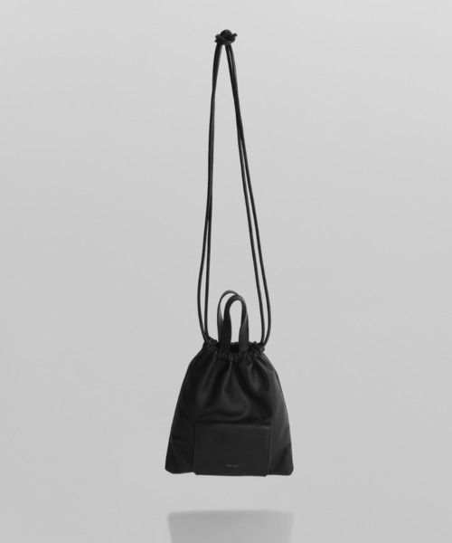 YArKA ハンドバッグ 「YArKA/ヤーカ」 real leather drawstring