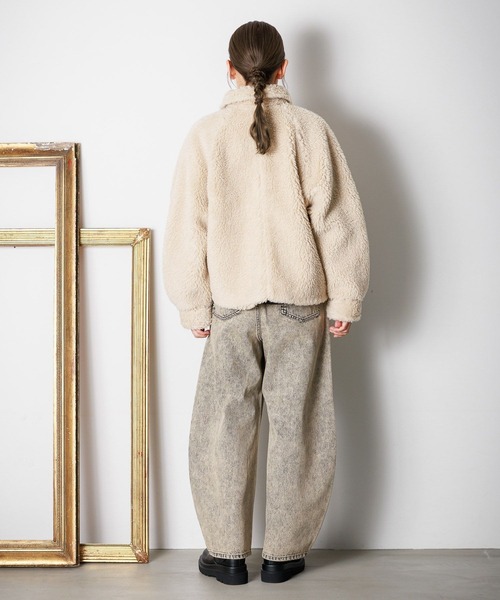 LAKOLE（ラコレ） ブルゾン アウター ラメボアエリツキブルゾン