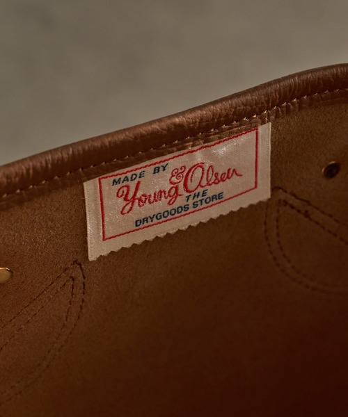 トートバッグ 「YOUNG＆OLSEN」EMBOSSED LEATHER D TOTE M レディース メンズの画像