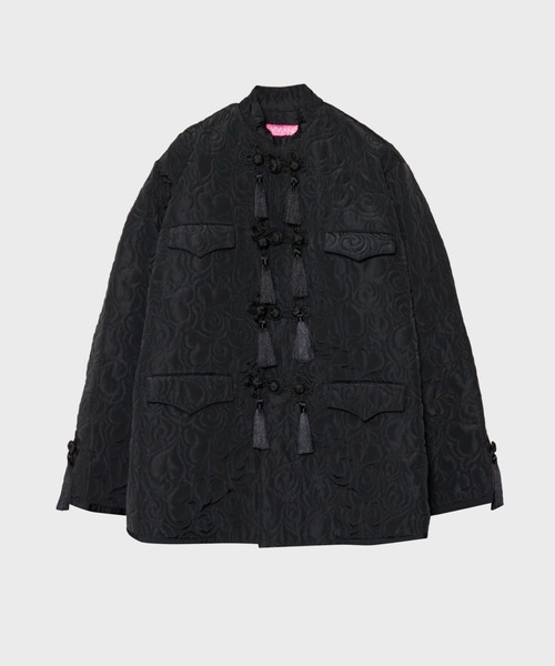 ジャケット・アウター Quilting Sweatshirt Down Jacket Quilting Sweatshirt Down Jacket/Gray｜PERVERZE | パーバーズ