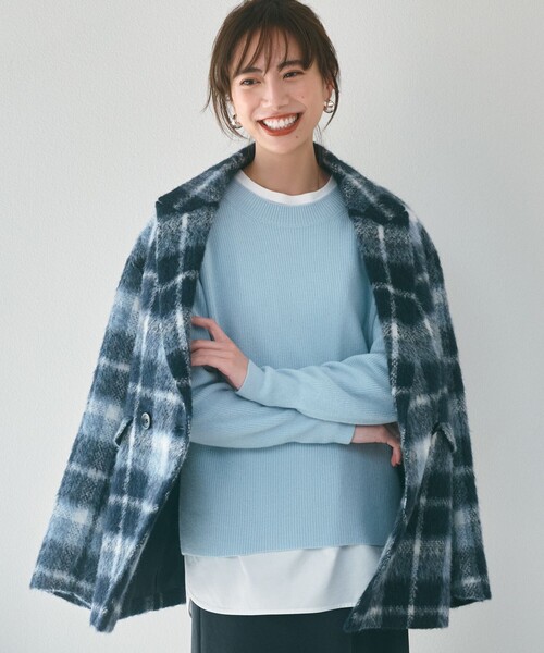 ニット セーター 「洗える」ウールカシミヤ クルーネック ニット レディース 23区 ニット セーター 「洗える」ウールカシミヤ クルーネック