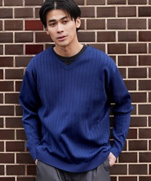 JIGGYS SHOP（ジギーズショップ） セーター ニット ワイドリブVネック