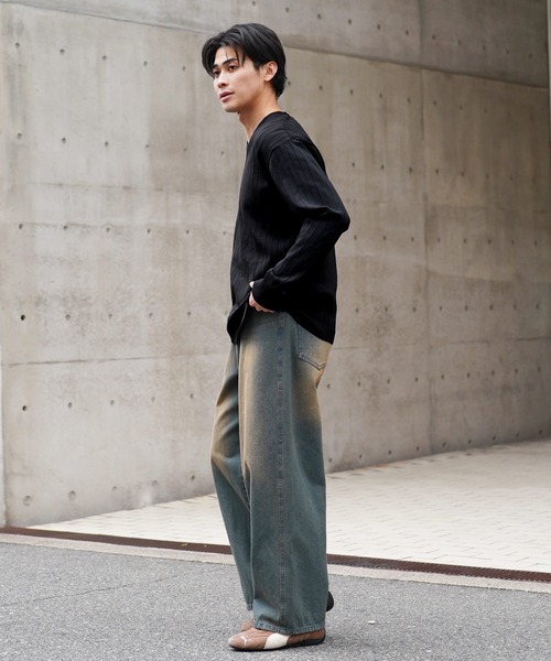 JIGGYS SHOP（ジギーズショップ） セーター ニット ワイドリブVネック