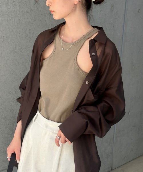select MOCA（セレクトモカ） タンクトップ ノースリーブ カップ付き