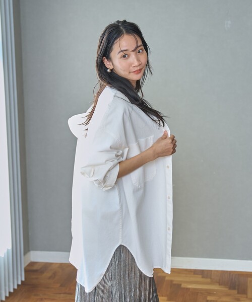 ブラウス シャツ コットンヘンプデニムオーバーシャツ レディース コットンヘンプデニムオーバーシャツ | Whim Gazette(ウィム