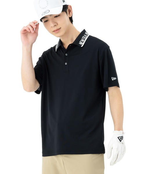 【ニューエラゴルフ】鹿の子 ストレッチゴルフ長袖ボタンダウンポロシャツM.L NEW ERA GOLF】長袖 鹿の子ボタンダウン ポロシャツ ボックスロゴ