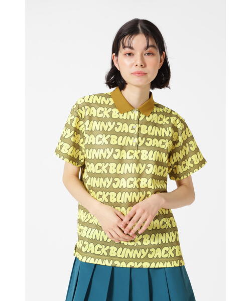 ジャックバニー ポロシャツ レディース ゴルフウェア ネイビー